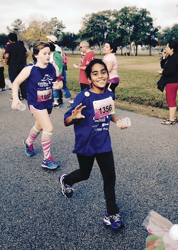 Cornerstone students during the 5K race.