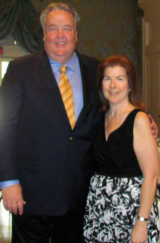 Nancy Brock with Joel Bartsch, President of the Houston Museum of Natural Science.