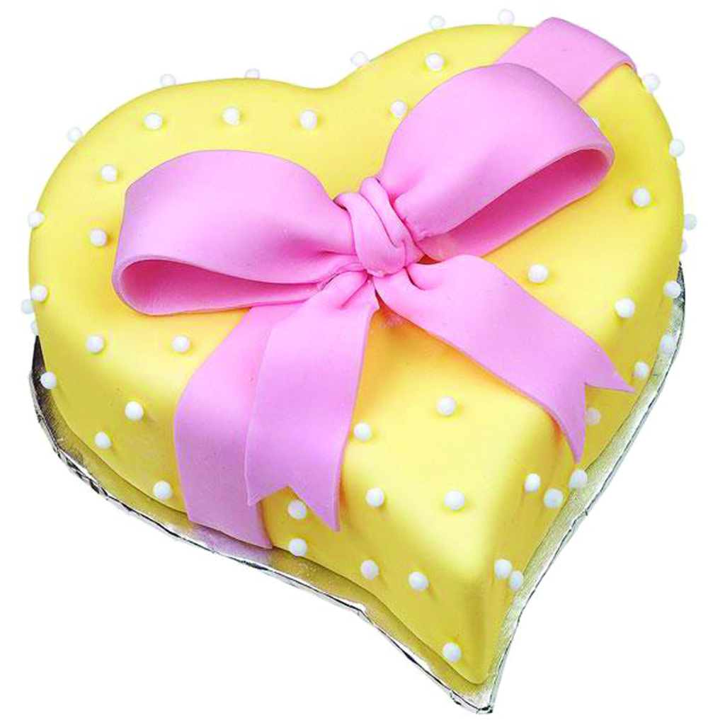 WILTON YELLOW HEART WITH BOW