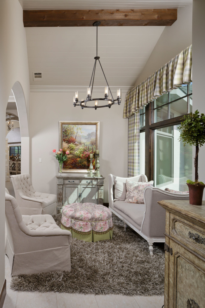 A cozy area deemed the “Commons” provides plush seating, a place to lounge, a flat screen TV and a picture window view of the outdoors. All three guest rooms feed off this space, which makes it convenient and private for either your kids or your guests to enjoy.