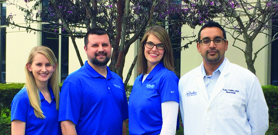 (L-R): Kimberly Kainer, Dan Kershner, Kathleen Thoede, and Toby Yaltho, M.D.