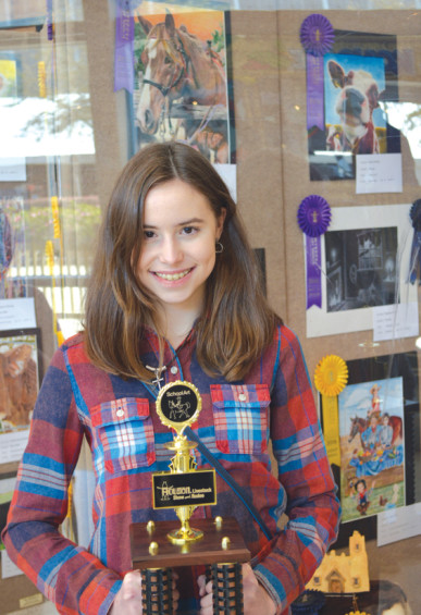 Emily Fiedler was awarded “Best In Show” at the Junior High Level and won a scholarship to Glassell School of Art.