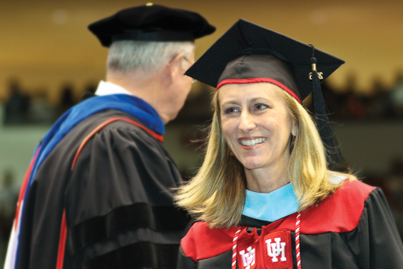 The newly minted Amy Ahlbrand Robinson, M.Ed.