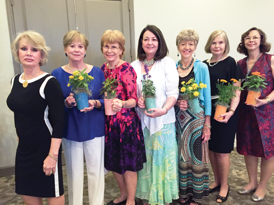 (L-R): Sharon Leonard, Becky Stinson Sartain, Susan McLaughlin-Taylor, Marlyn Davis, Judy Childress, Barbara Brescian and Kathy Luckenbach.